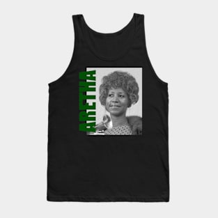 Aretha Franklin // Retro Aesthetic Fan Art // 80s Tank Top